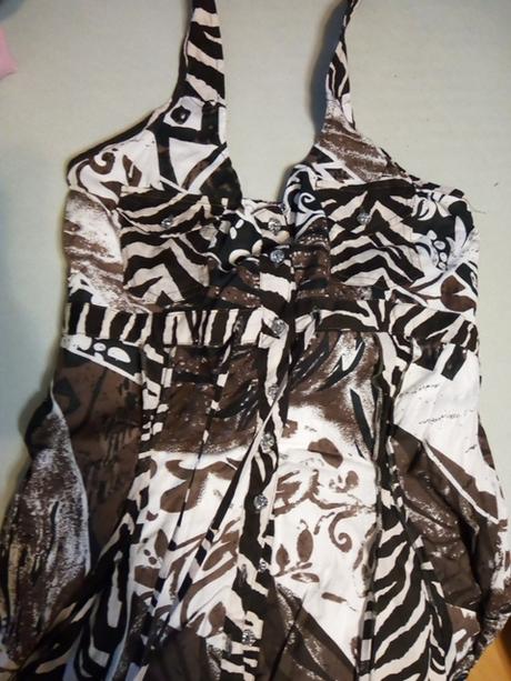 Jedinečné designové bavlna šaty s/m, m