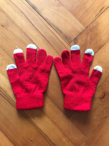 Červené rukavice s potlačou hc olomouc,