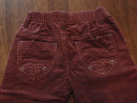 Menčestrové nohavice, 128