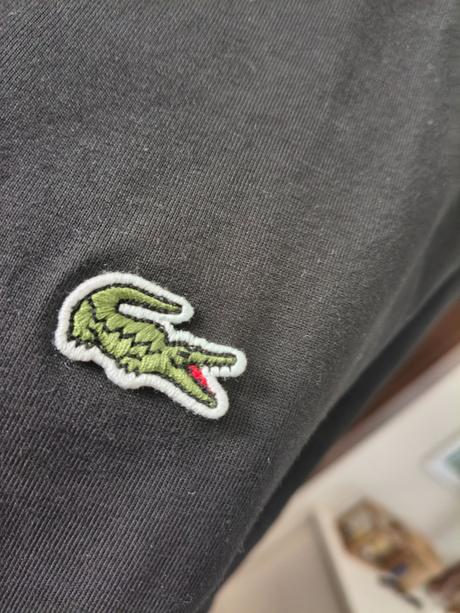 Lacoste čierne pánske bavlnené tričko m, lacoste,m