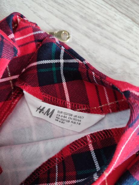 Kárované šaty, h&m,122