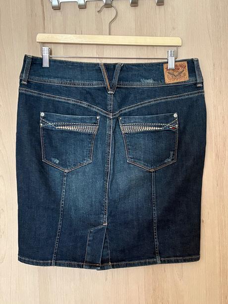 Rifľová sukňa tommy hilfiger, tommy hilfiger,l