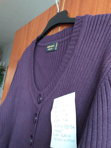 Sveter bordovofialový, xxl