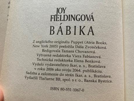 Bábika joy fielding (2006), 