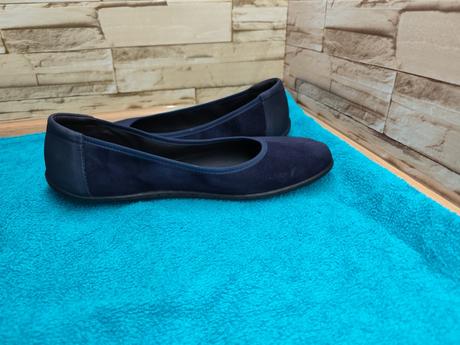 Be lenka 41 - dámske kožené tmavomodré baleríny, be lenka,41