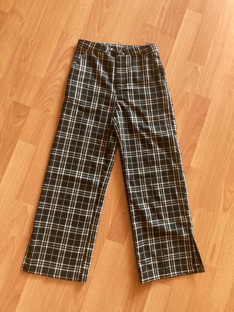 Kárované nohavice, h&m,134