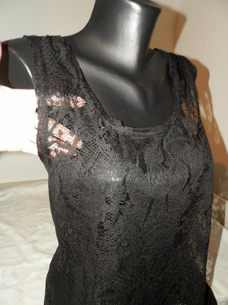 Čipkované priehľadné tielko l/xl, l