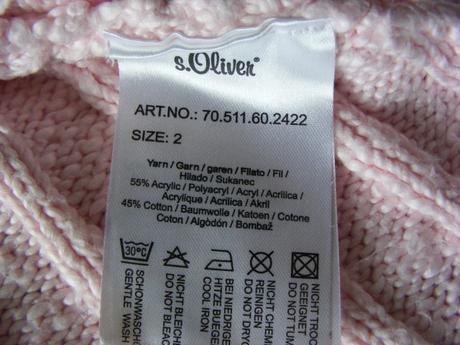 Pletené pončo zn. s.oliver, s.oliver,98