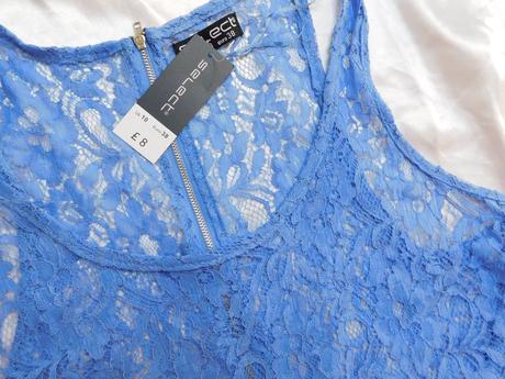 Pekny čipkovany top, select,38