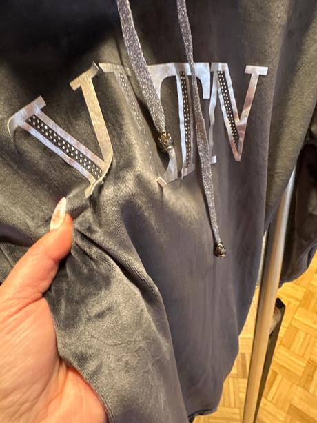 Velúrové mikinove šaty, 140