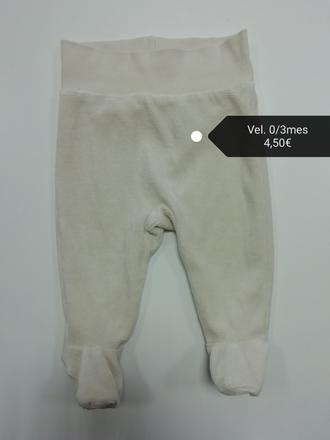 Krémové velúrové polodupačky, 62