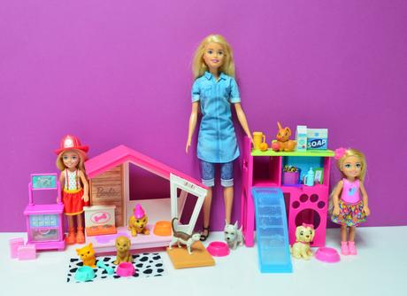 Barbie, chelsea a zvieratká set, 