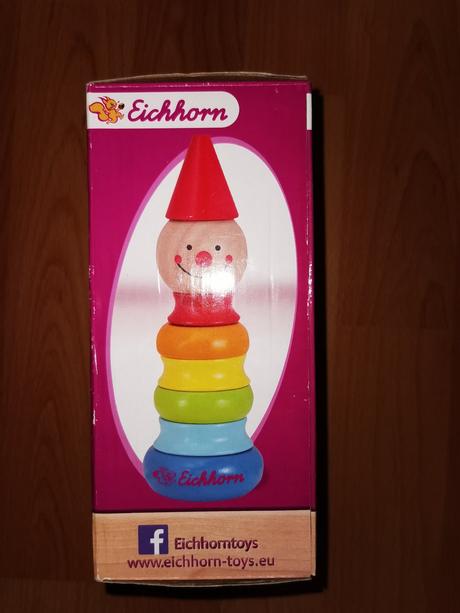 Drevená skladacia veža klaun, 