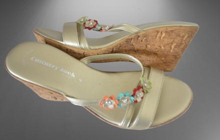 Šľapky na platforme, country jack becky , veľ.39, 39