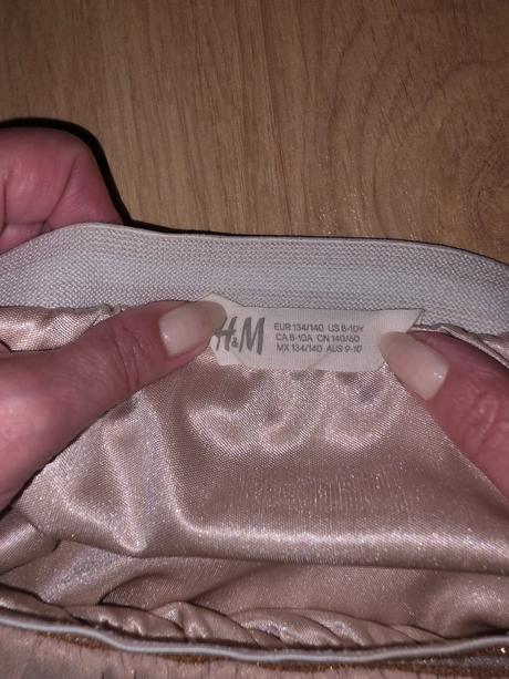 Mušelínová plisovaná sukňa 134/140, h&m,134