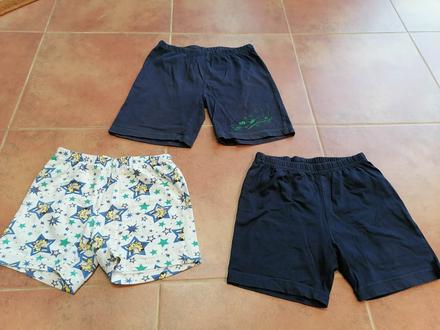 3x bavlnené kraťasky, lupilu,104