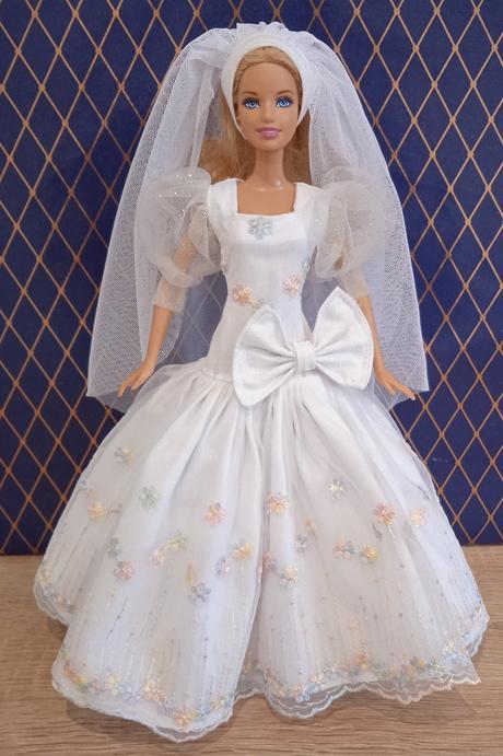 Svadobné šaty pre barbie, 