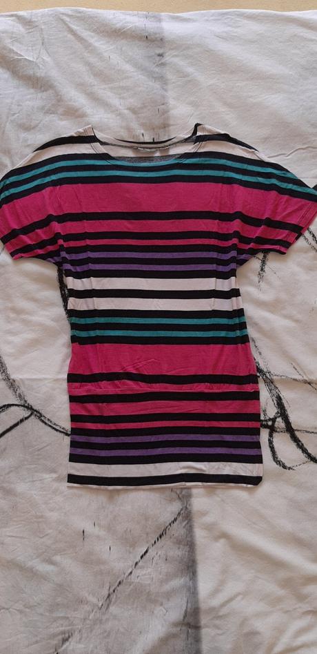 Farebné prúhované tričko 146/152, lindex,152