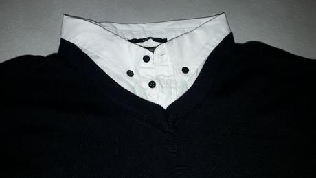 Čierny pánsky sveter - l, fishbone,l