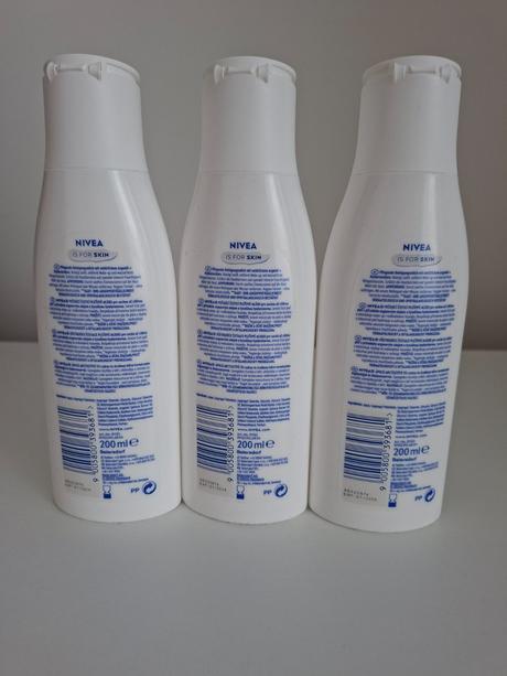 Čistiace pleťové mlieko nivea 3ks,