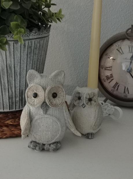 Prekrasne keramicke sovičky - sovy akoby pletene, 