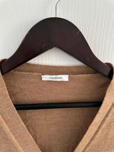 Luxusný kardigan zo merino extra jemnej vlny, l