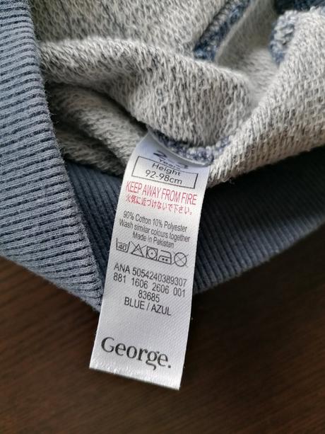 Modrá mikinka, george,98