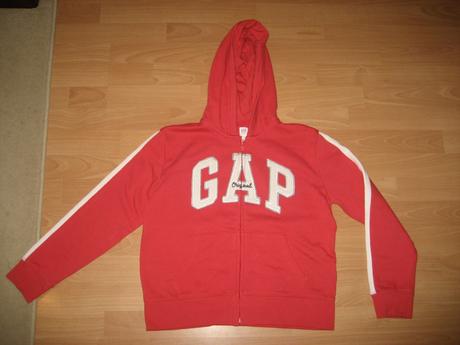 Krásna červená mikinka, gap,164