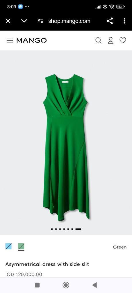 Mango šaty satenove, mango,44