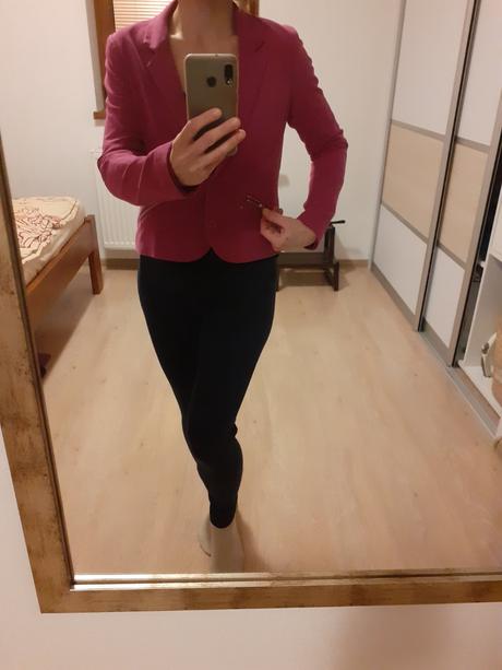 Ružové sako divided, h&m,m