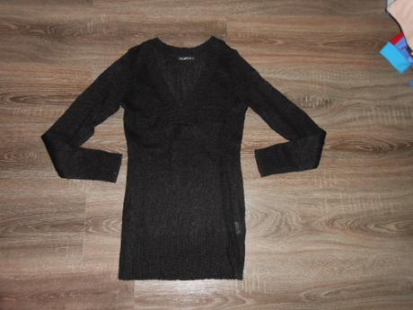 Terranova predlžený čierny svetrik s, terranova,s