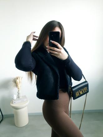 Čierna vesta xs/s, sinsay,xs