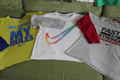 3 nike tričká 122/128, nike,122