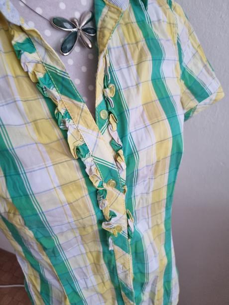Žlto-zeleno-biela košeľa lerros veľ. 38, 38