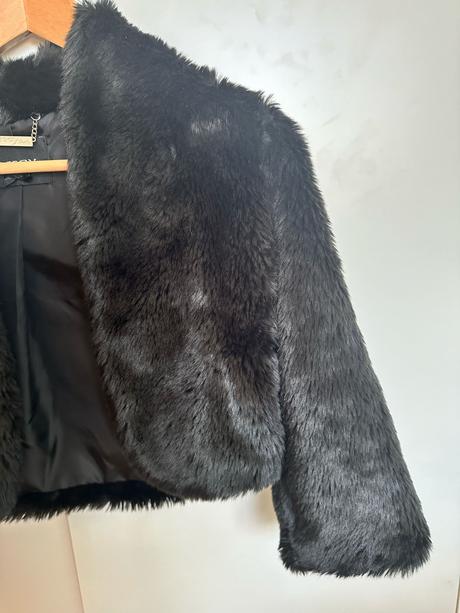 Orsay čierne kozusinove bolerko xs, orsay,xs