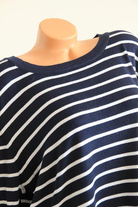 Modro biely sveter, xl, xl