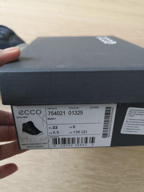 Kozene kotnikove topanky 22, ecco, ecco,22