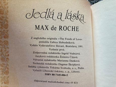 Jedlá a láska-prvé vyd.1991, 