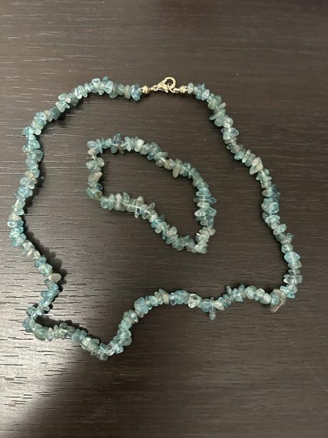 Súprava z polodrahokamu apatit- 2 ks,