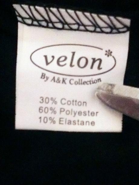 Dámsky čierny elastický top, velon, xxl, xxl