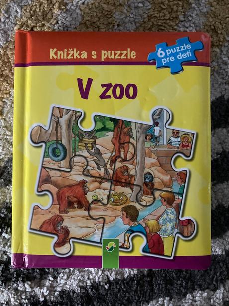 Knižka s puzzle v zoo,