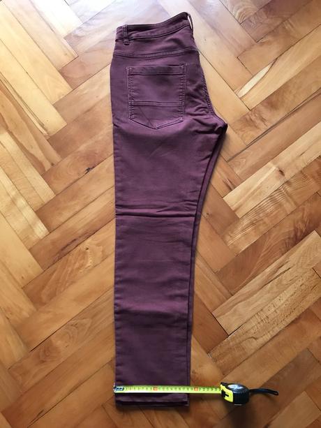 Elastické bordové nohavice, 34