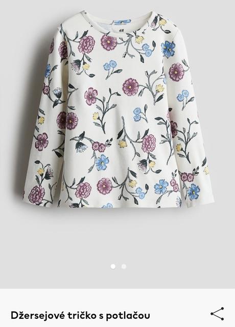 2 pack tričiek, h&m,122