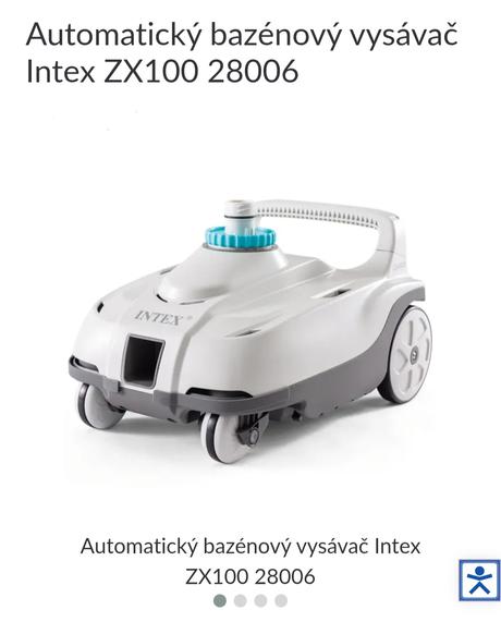 Automatický bazénový vysávač intex zx100, 