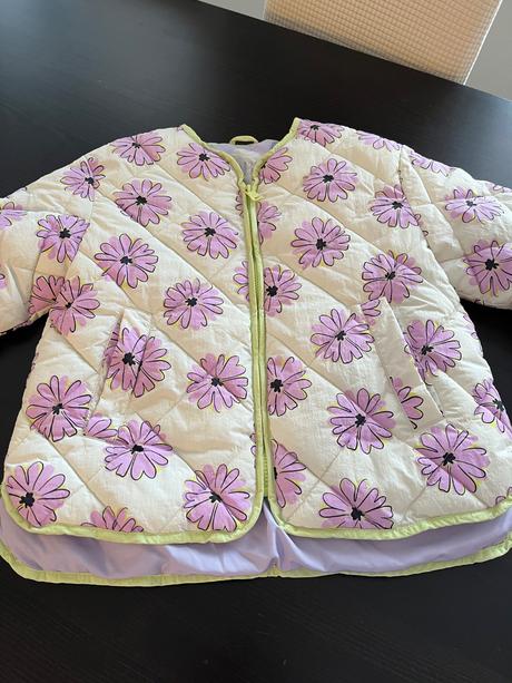 Ľahká prešívaná bundicka, zara,140