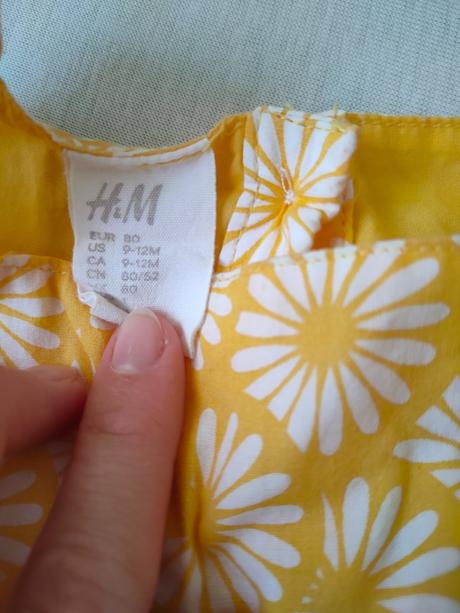 Šaty s klobúčikom, h&m,80