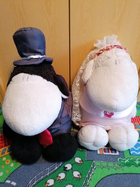 Plyšová nevesta+ženích,