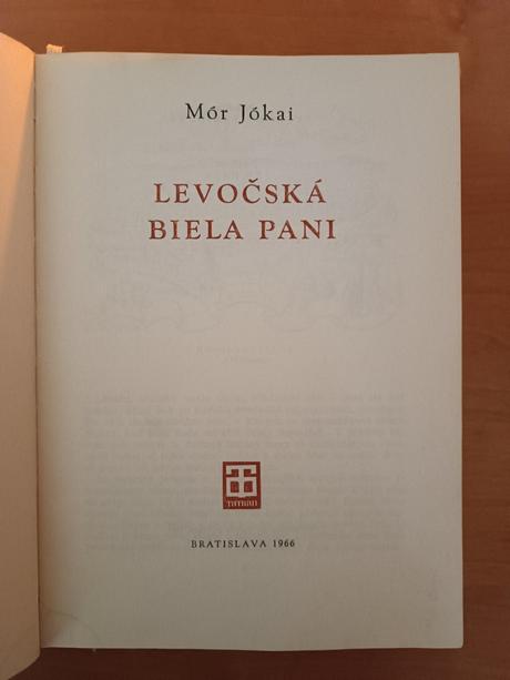 Mór jókai - levočská biela pani (1966), 