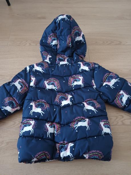 Bunda prechodná/ zimná jednorožce, f&f,92