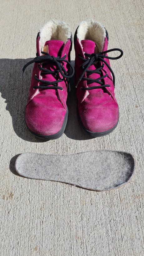 Zimné barefoot tikki beetle leather fuchsia 35, tikki,35